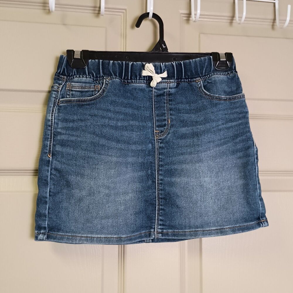 Gap Kids Girls Mini Skirt Size XL Denim Pull On Stretch Waist Pockets